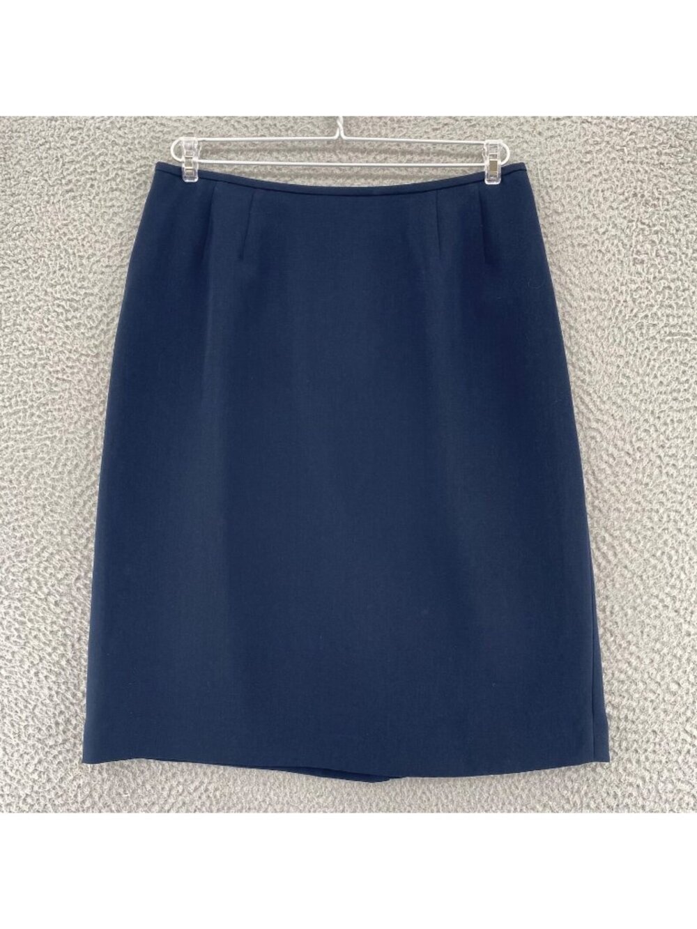 Le Suit Skirt Womens 10 Petite Navy Knee Length Straight & Pencil Lined Career